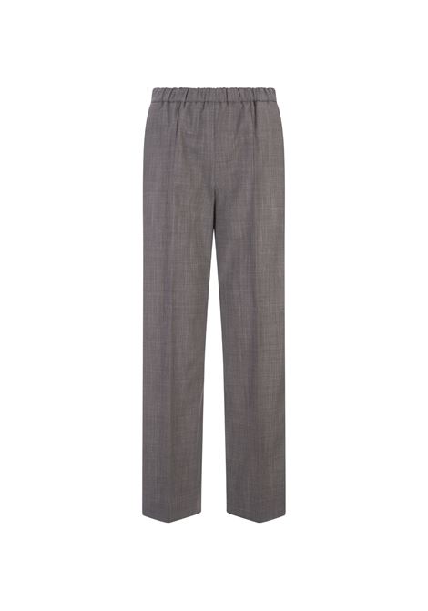 Grey Wool Jogging Trousers FABIANA FILIPPI | PAD214F322D62000008179