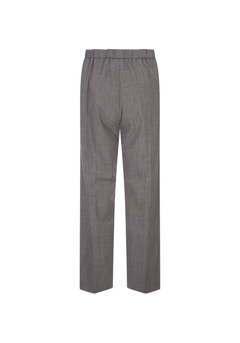 Grey Wool Jogging Trousers FABIANA FILIPPI | PAD214F322D62000008179