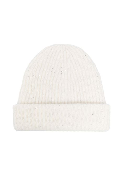 White Beanie With Sequins FABIANA FILIPPI | SAD214A820D296000025