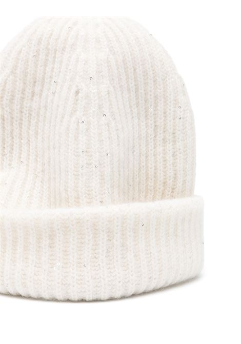 White Beanie With Sequins FABIANA FILIPPI | SAD214A820D296000025