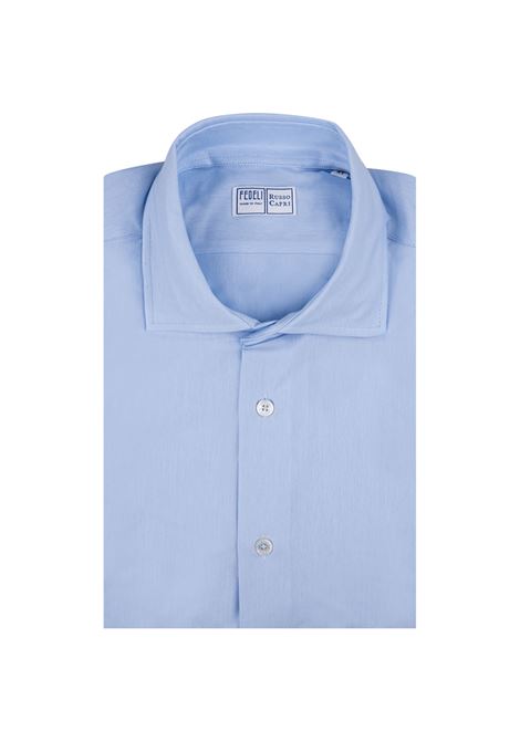 Camicia Strech Azzurra FEDELI | 005220010