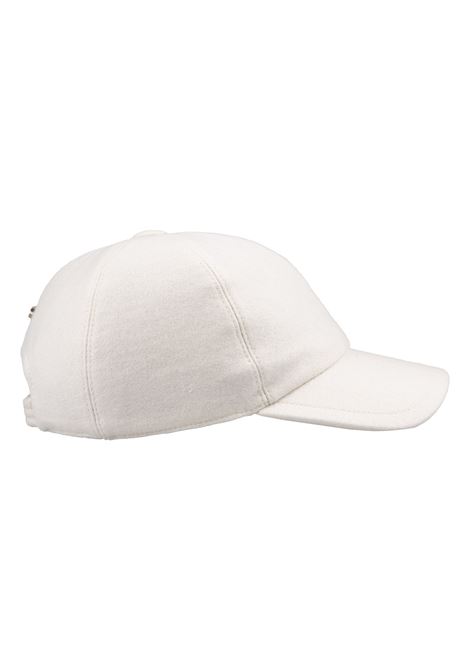 White Cashmere Felt Baseball Hat FEDELI | 008010001-TALCO