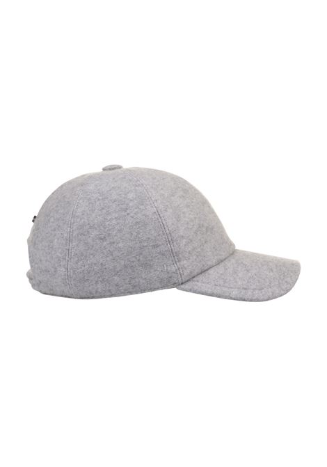 Grey Cashmere Felt Baseball Hat FEDELI | 008010012-GREY