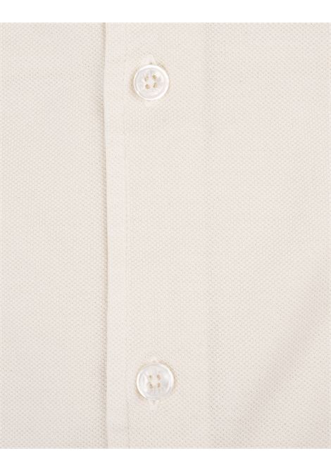 Steve Polo Shirt In White Giza Piquet FEDELI | 0101163