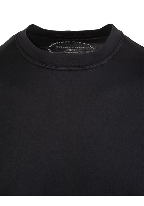 T-Shirt Basic In Jersey Giza Nero FEDELI | 010336