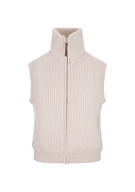Andrea Padded Gilet In Ice Cashmere FEDELI | 052000001