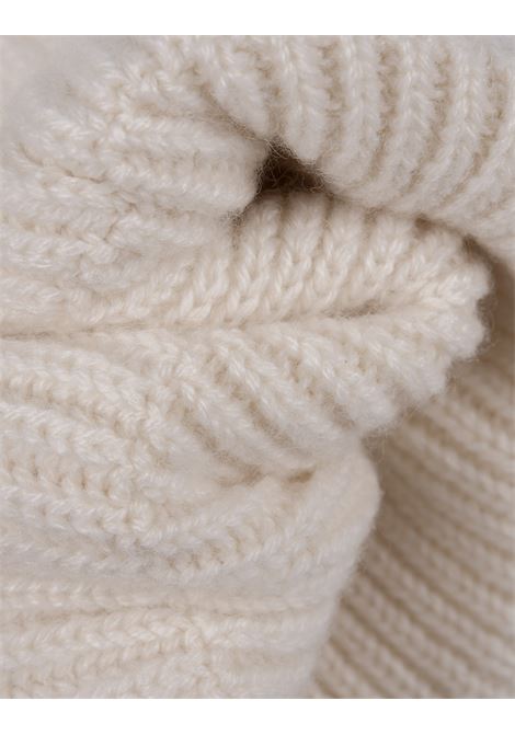 Norge Ribbed Cashmere Beanie in Ice FEDELI | 06014ICE