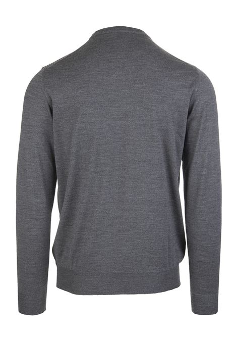 Pullover Girocollo In Lana Grigio Asfalto FEDELI | 0701221