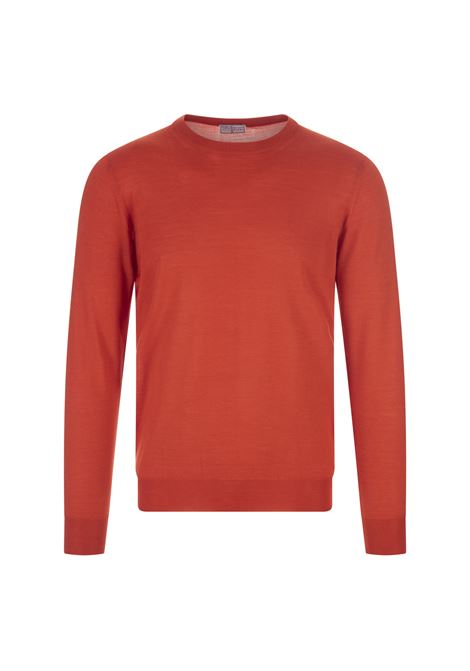 Orange Silk and Cashmere Pullover FEDELI | 0711915