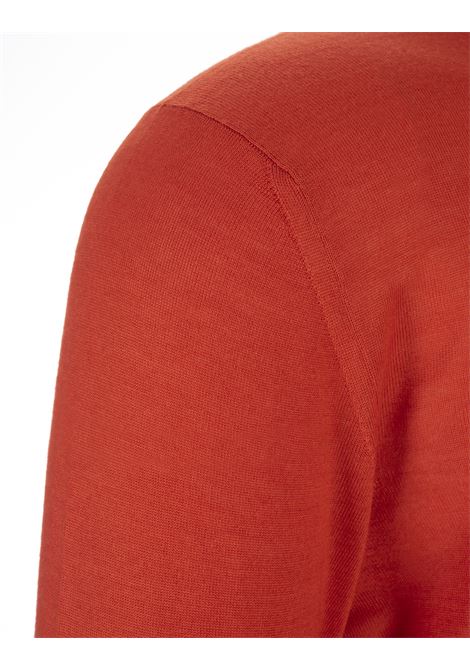 Pullover In Seta e Cashmere Arancione FEDELI | 0711915