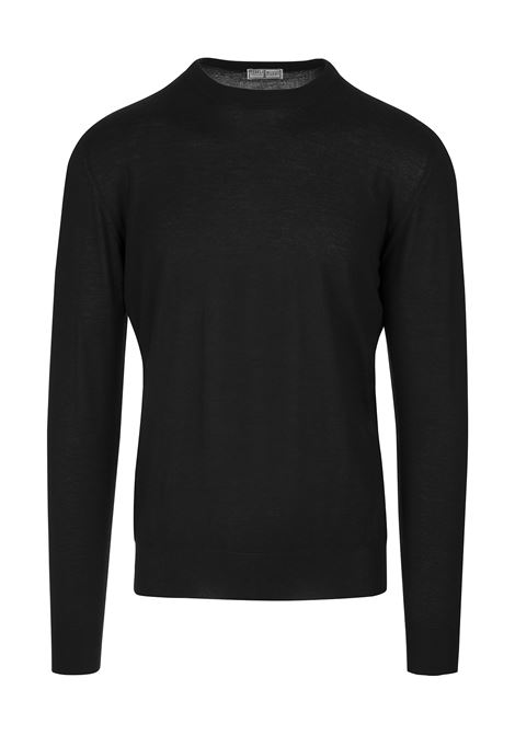 Pullover Girocollo Uomo In Cashmere Nero FEDELI | 057096