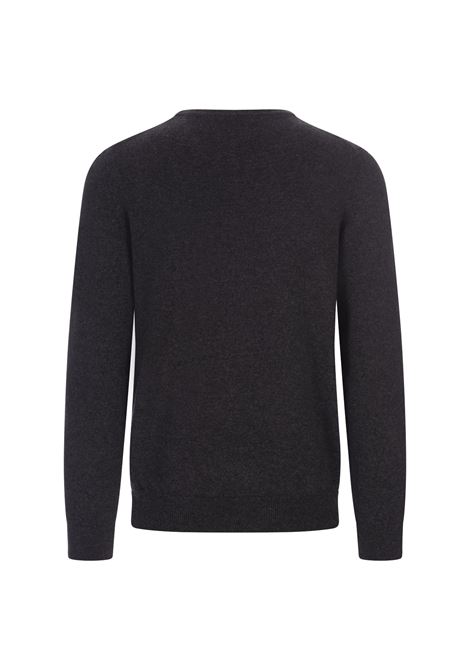 Pullover a Girocollo In Cashmere Antracite FEDELI | 061076