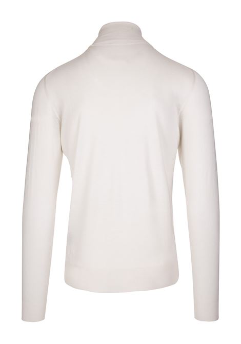 White Silk and Cashmere Derby Turtleneck FEDELI | 0712422