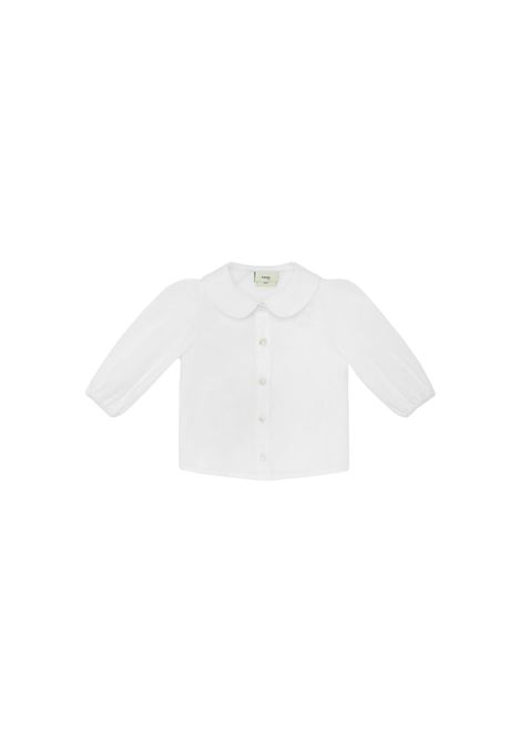 Chalk Poplin Shirt FENDI KIDS | BFC022-A31WF0TU9