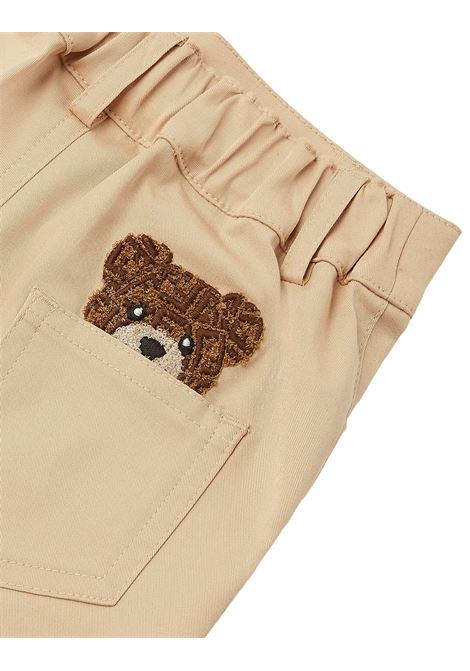 Beige Gabardine Bermuda Shorts FENDI KIDS | BMF229-ADEHF1P2P