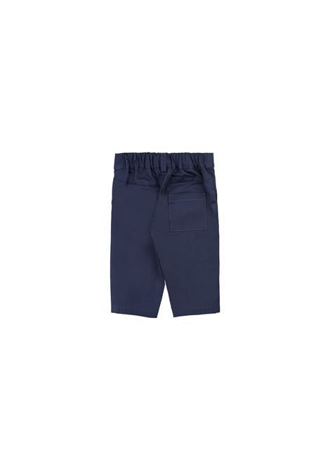 Pantaloni In Gabardina Stretch Blu FENDI KIDS | BMF232-ADEHF1I11