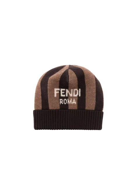 Striped Beanie With Logo FENDI KIDS | BUP072-ASQZF0VAT