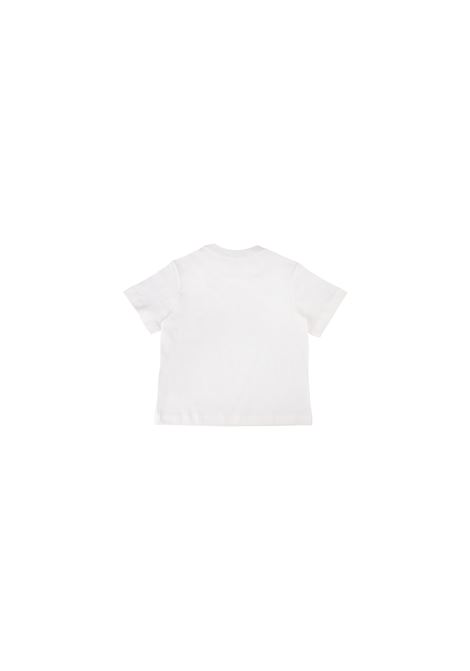 T-Shirt Bianca Con Ricamo FENDI KIDS | JFI360-7AJF0TU9