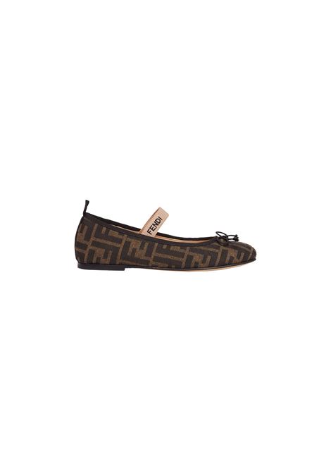 FENDI KIDS Ballerine Jacquard FF - FENDI KIDS