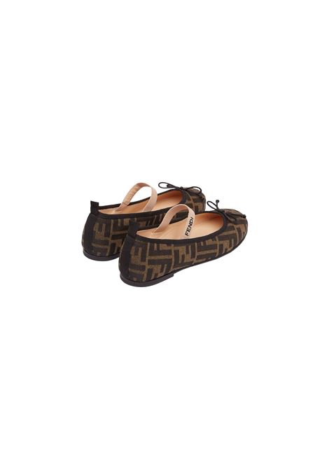 FF Jacquard Ballerinas FENDI KIDS | JFR376-AQ75F1NJB