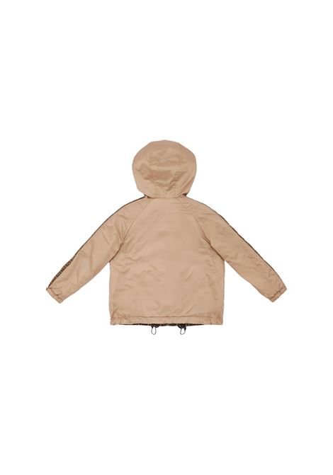 Beige Reversible Windbreaker Jacket FENDI KIDS | JUA092-AS56F1F4G