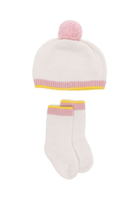 Pink and White Box Set With Hat and Socks GENSAMI | BOX01-B-WSROSA CAMEO/BIANCO LATTE