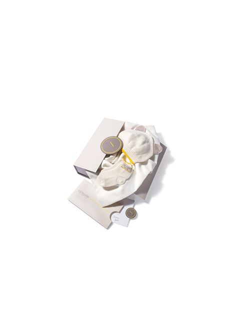 White Box Set With Hat and Slippers GENSAMI | BOX02-B-ALPBIANCO LATTE/GREIGE