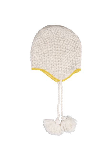 Cappellino Peruviano Bianco Con Treccine e Pompon GENSAMI | CAP01-B-APEBIANCO LATTE