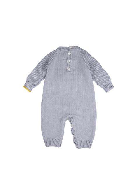 Sky Blue and Grey Alpachino Baby Romper GENSAMI | TU02-B-ALPAZZURRO CIELO/GREIGE