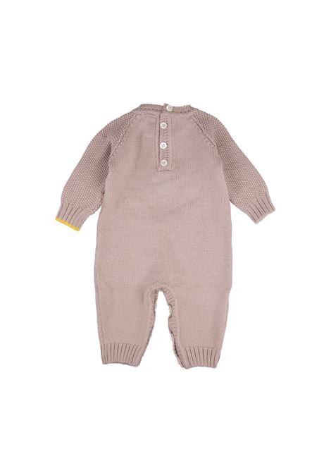 Cameo Pink and Grey Alpachino Baby Romper GENSAMI | TU02-B-ALPROSA CAMEO/GREIGE