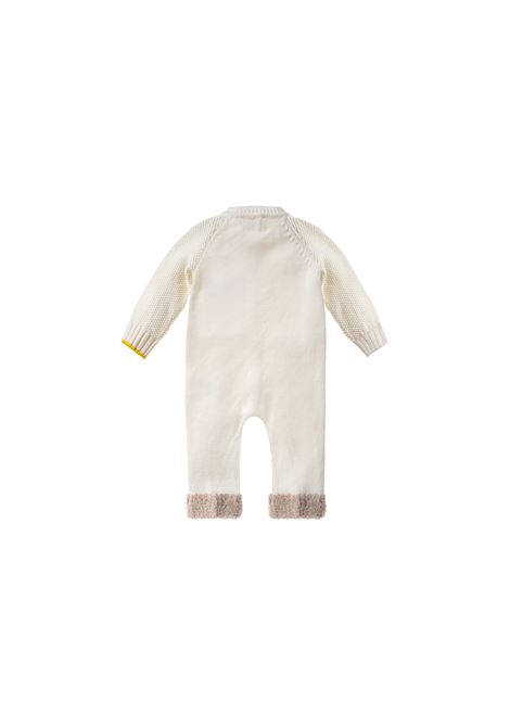 White Alpachino Romper With Pocket GENSAMI | TU03-B-ALPBIANCO LATTE/GREIGE