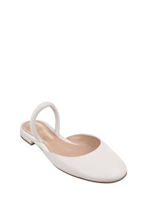 Tivoli Slingback Ballerinas In White Tappa GIANVITO ROSSI | G95455.05RICNXFBIAN