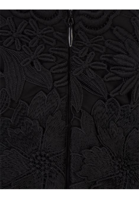 Black Top With Macram? And 3D Flowers GIUSEPPE DI MORABITO | 03PFTO269Y-0332799