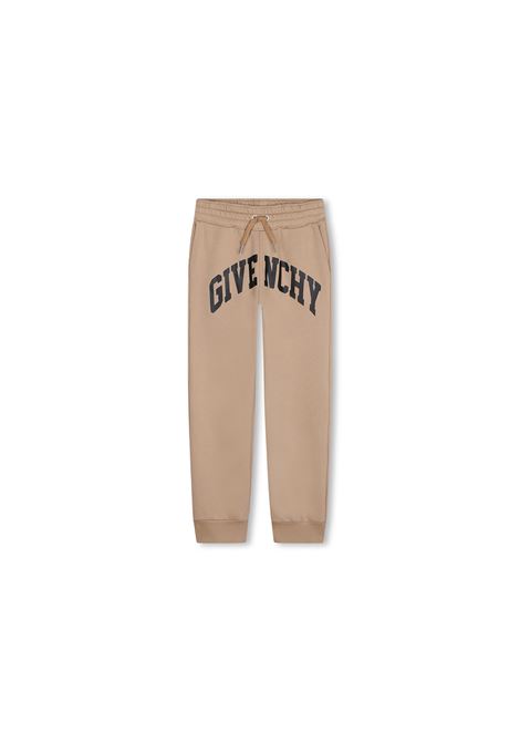 Joggers Beige Con Logo Lettering GIVENCHY KIDS | H30299263