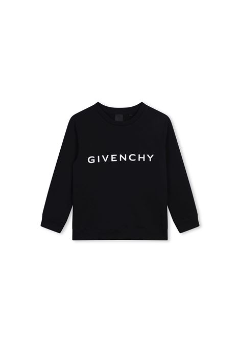 Black Sweatshirt With GIVENCHY 4G Logo GIVENCHY KIDS | H3032409B