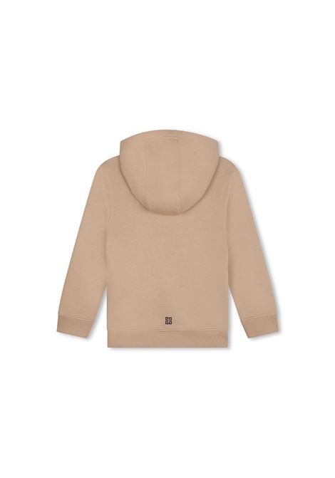 Beige Hoodie With Lettering Logo  GIVENCHY KIDS | H30328263