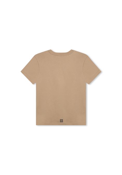 T-Shirt Beige Con Logo Lettering GIVENCHY KIDS | H30336263