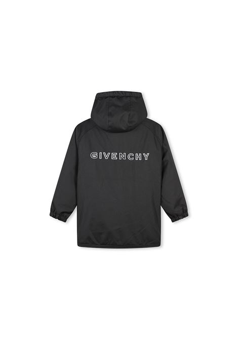 Black Parka With GIVENCHY 4G Logo GIVENCHY KIDS | H3036809B