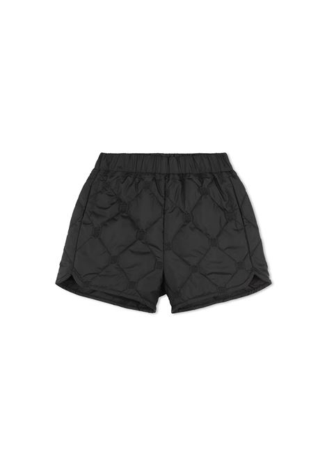 GIVENCHY KIDS Shorts Trapuntati Neri Con Motivo 4G Ricamato - GIVENCHY KIDS