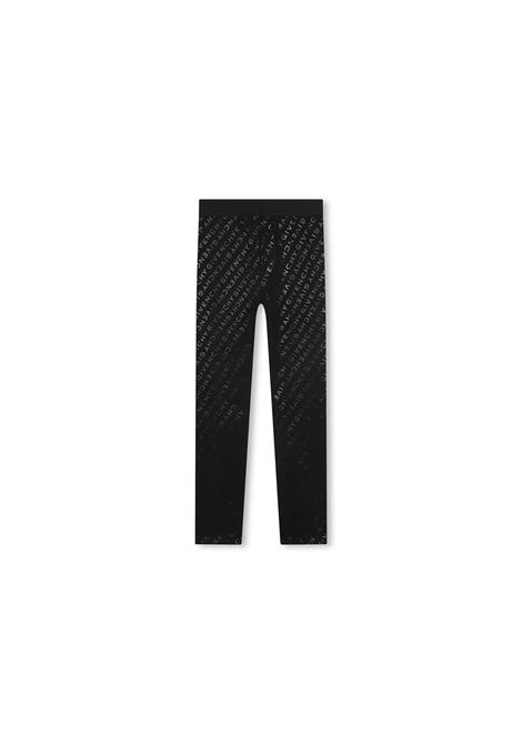 Black All-Over Logo Leggings GIVENCHY KIDS | H3040209B