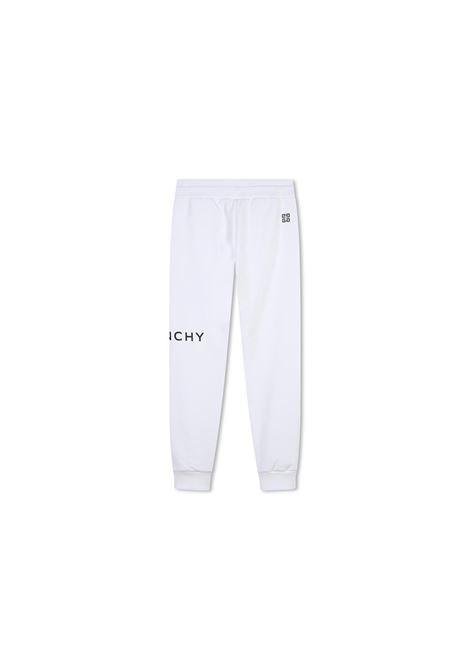 White Joggers With GIVENCHY 4G Logo GIVENCHY KIDS | H30403117