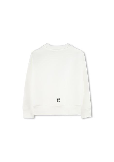 White Sweatshirt With GIVENCHY 4G Logo GIVENCHY KIDS | H30421117