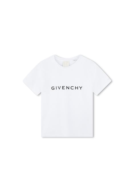 White GIVENCHY 4G T-Shirt GIVENCHY KIDS | H3042610P