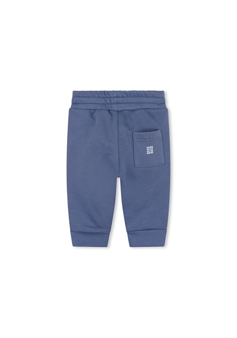 Light Blue Joggers With Lettering Logo  GIVENCHY KIDS | H3045781A