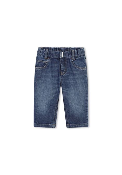 Jeans In Denim Blu Con Stampa 4G GIVENCHY KIDS | H30464Z10