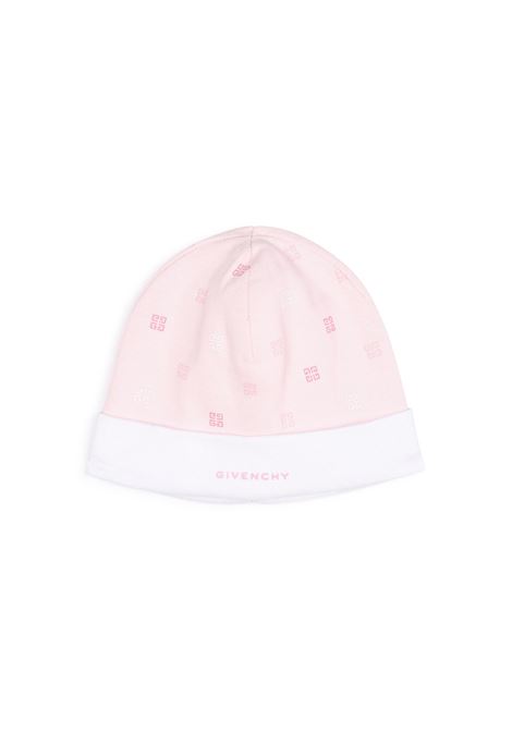 Set Cappelli Rosa Con Logo e Motivo 4G GIVENCHY KIDS | H3049644Z