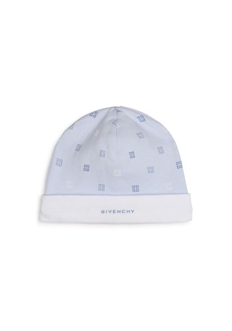 Light Blue Hats Set with Logo and 4G Motif GIVENCHY KIDS | H30496771