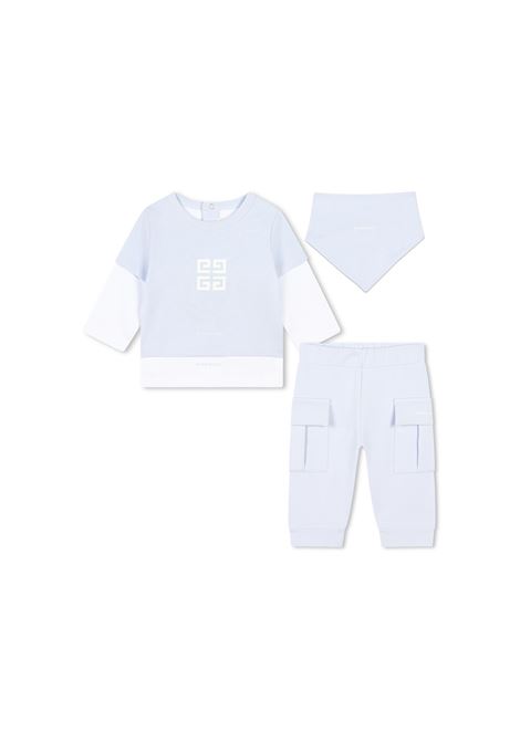 Light Blue and White Tracksuit With GIVENCHY 4G Logo GIVENCHY KIDS | H30508771