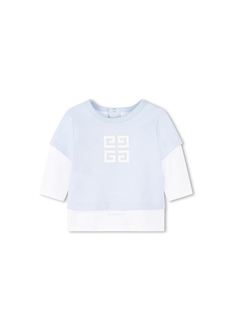 Light Blue and White Tracksuit With GIVENCHY 4G Logo GIVENCHY KIDS | H30508771