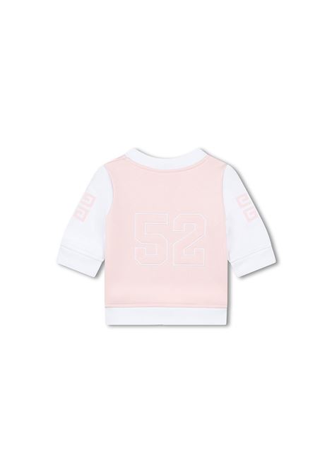 Completo 3 Pezzi Bianco e Rosa Con Logo GIVENCHY KIDS | H3051644Z